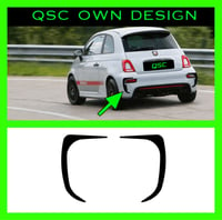 X2 Fiat Abarth 500 Facelift Rear Vent Surround Stickers 