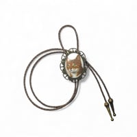 Short-Haired Orange Cat Bolo Tie