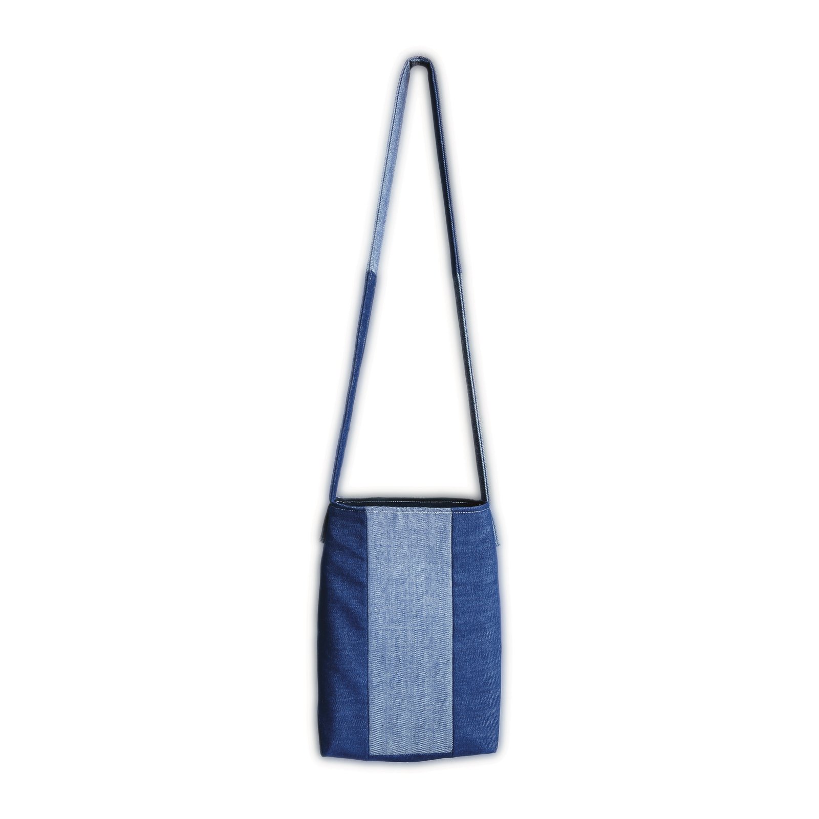 Dead Stock Denim Striped Mini Tote | Cici Made