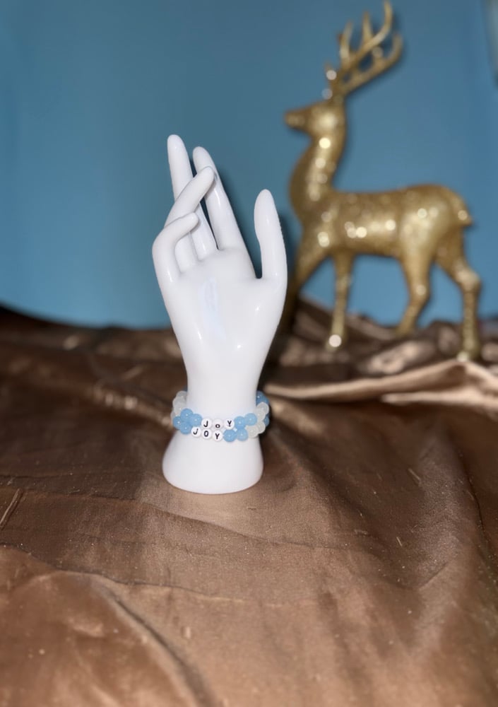 Image of Winter/Christmas Special - Beaded Letter Bracelets