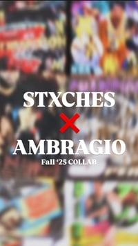 STXCHES X AMBRAGIO - BLACK BEANIE