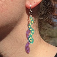 Image 2 of Prism Snake Earrings