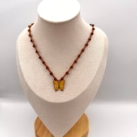 Image 2 of Yellow Butterfly Necklace