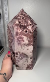 Image 3 of XXL BUBBLY BOTRYIODAL PINK AMETHYST TOWER **PERSONAL COLLECTION RELEASE**