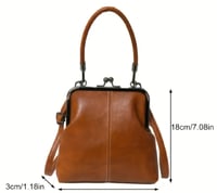 Image 3 of Faux Leather Crossbody