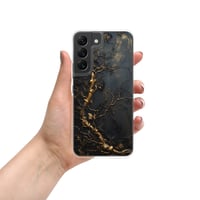 Image 11 of Gold and Black Tattered Texture Gnarled Roots Goth Inspired Clear Case for Samsung®