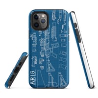 Image 3 of AR15 BLUE Tough Case for iPhone®