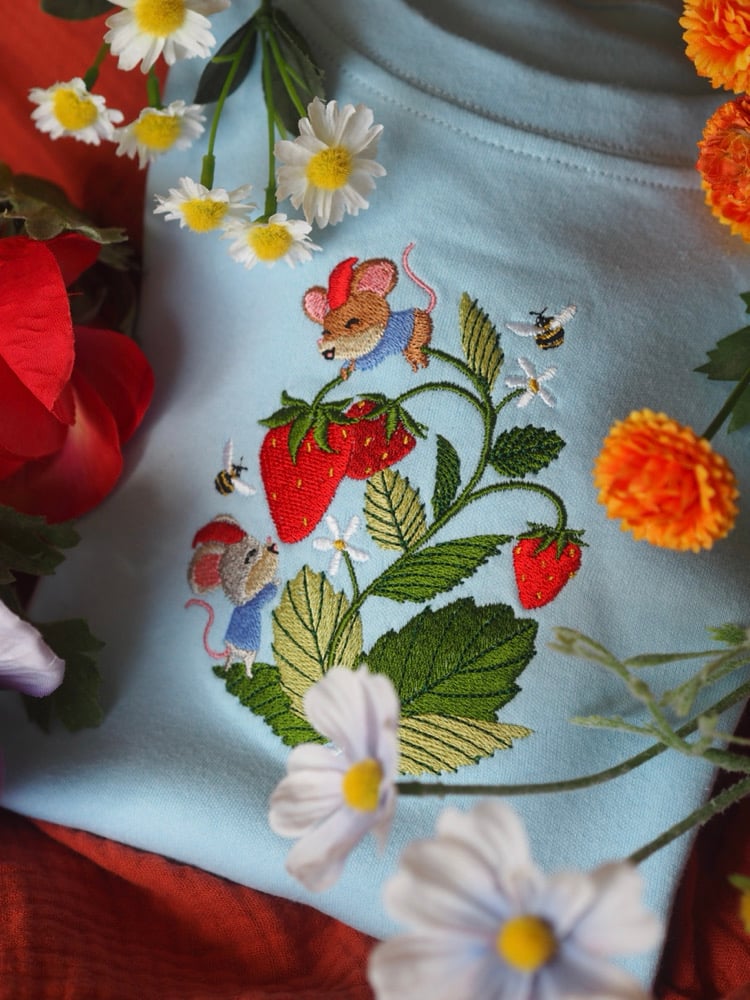 Image of The Strawberry Patch Gnomes - Baby Blue Tee