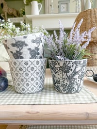 Image 1 of Floral Dutch Pots ( Sets or Singles )