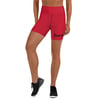BOSSFITTED Red and Black Yoga Shorts