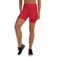 Image 1 of BOSSFITTED Red and Black Yoga Shorts