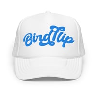Image 1 of Birdflip® script foam trucker hat 