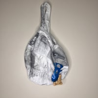 Image 1 of Mesh and patwork knot bag no
