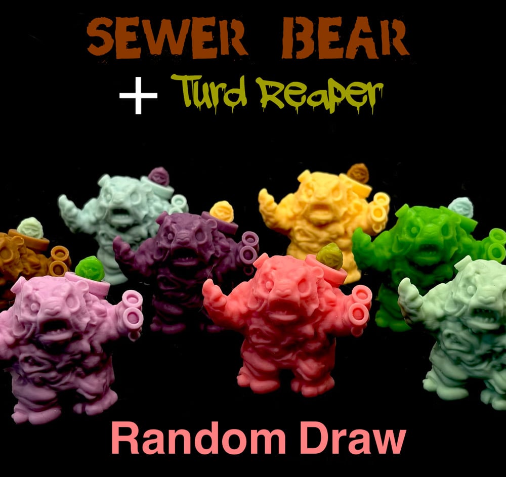 Image of Sewer Bear + Turd Reaper (GID Keshi)