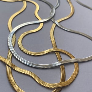 Image of Herringbone Chain │ Stainless Steel