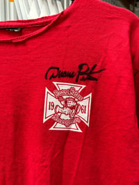 Image 1 of DUANE PETERS EMERGENCY SKATES TRIDENT 1961 TEE