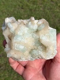 Image 4 of Green Apophyllite & Stilbite Specimen | India #3079