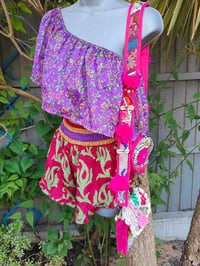 Image 3 of Gypsy top purple flowers 