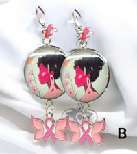 Image 3 of Breast Cancer Awareness Earrings