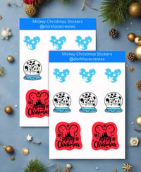 Image 1 of Mickey Christmas Stickers