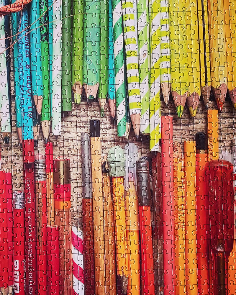 Image of 'Pencil Rainbow' 1000 Piece Limited Edition Jigsaw