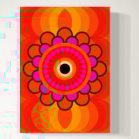 Image 1 of 'Hypnotic Bloom' 250gsm Matt Art Print Vintage Groove Design
