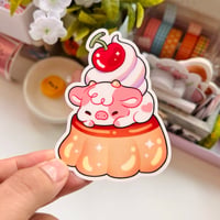 Image 2 of Diecut Sticker - Eepy Flan