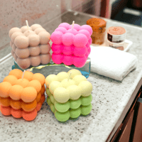 Image 1 of Strawberries & Cream Pillar Candle