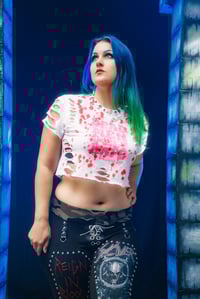 Image 3 of Small Delilah Bon Distressed Tee