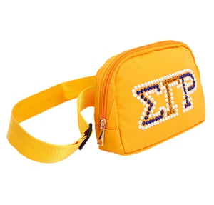 Image of Sgrho Sorority Yellow Canvas Crossbody Waist Bag