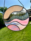Pink and Pastels Circular Color Swirl 
