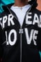 Image of Spread Love Zip Hoodie (Black)