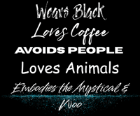 Image 2 of Wears Black, Loves Coffee- Mug 
