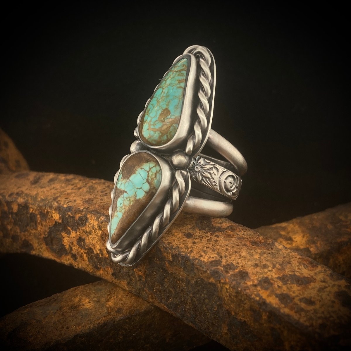 Number 8 Turquoise Ring