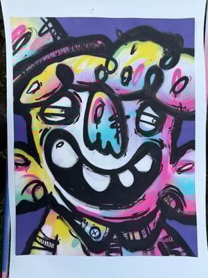 Image of Mildly Famous Nutty Face on Paper No 01.09