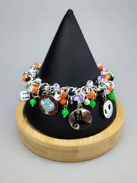 Image 3 of NBC Beaded Chainmaille Charm Bracelet