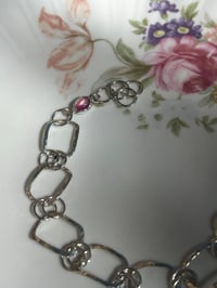 Image 2 of Gehämmertes Armband mit Rubin