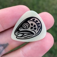 Image 2 of Trout Head Guitar Pick five pack 