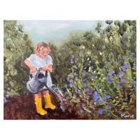 Image 2 of Watering the seeds-  original painting 