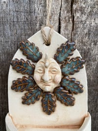 Image 2 of Green man Figure Folklore Wall Shrine
