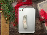 Image 1 of Spun Cotton Crescent Moon Ornament, Small