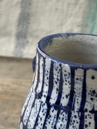 Image 4 of Medium blue vase stripes