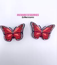 Red Butterfly croc charm