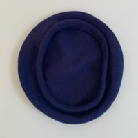 Image 3 of Edie wool beret navy blue