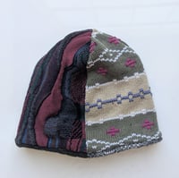 Image 3 of Upcycled Reversible Beanie Cotton Blend 4