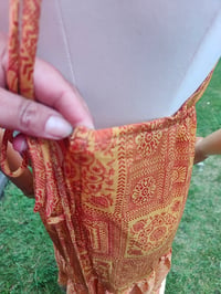 Image 5 of Havana Halter Dress- classic statement holiday piece- one size - YELLOW POP PURPLE