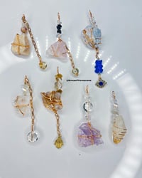 Image 1 of (8pc) Custom Crystal Healing Hair Charms✨
