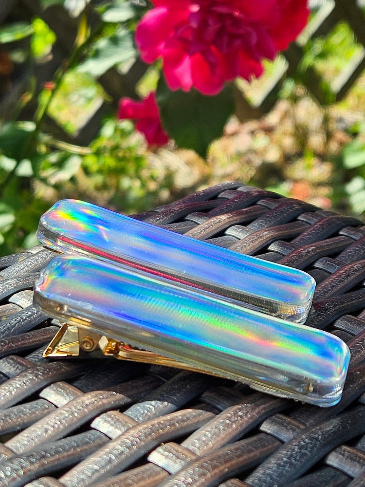 Image of Holographic Bar Barrette
