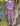 S/ M Sari PJs and matching dust bag with tassel purple 