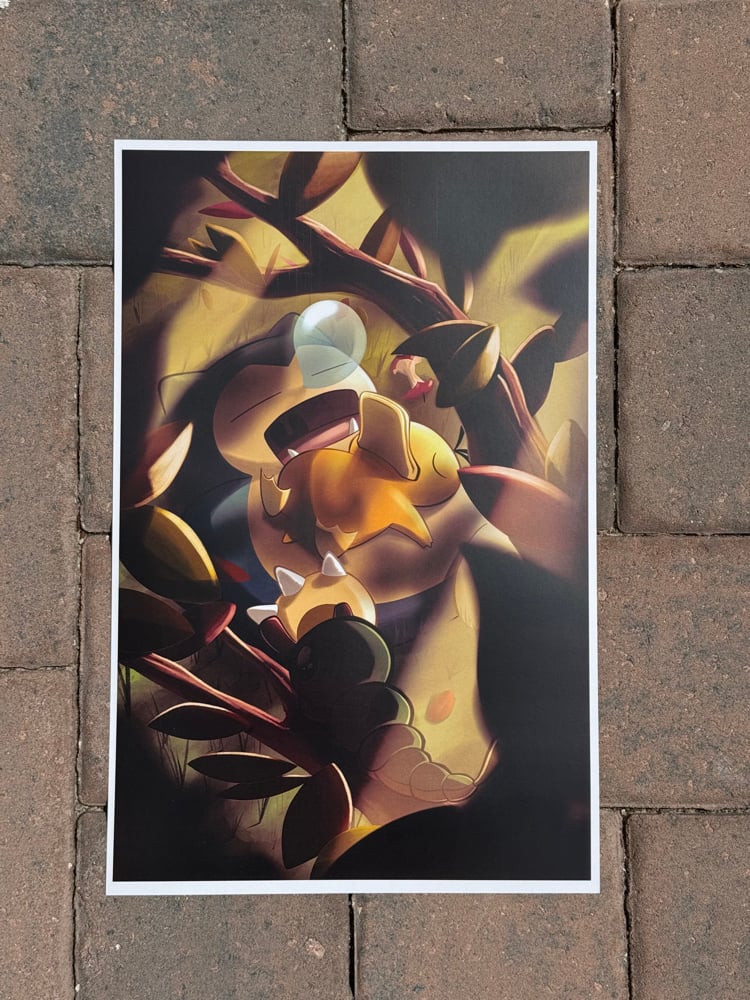 Image of Cozy Forest Nap Art Print